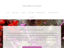 Tablet Screenshot of naturallynicole.com